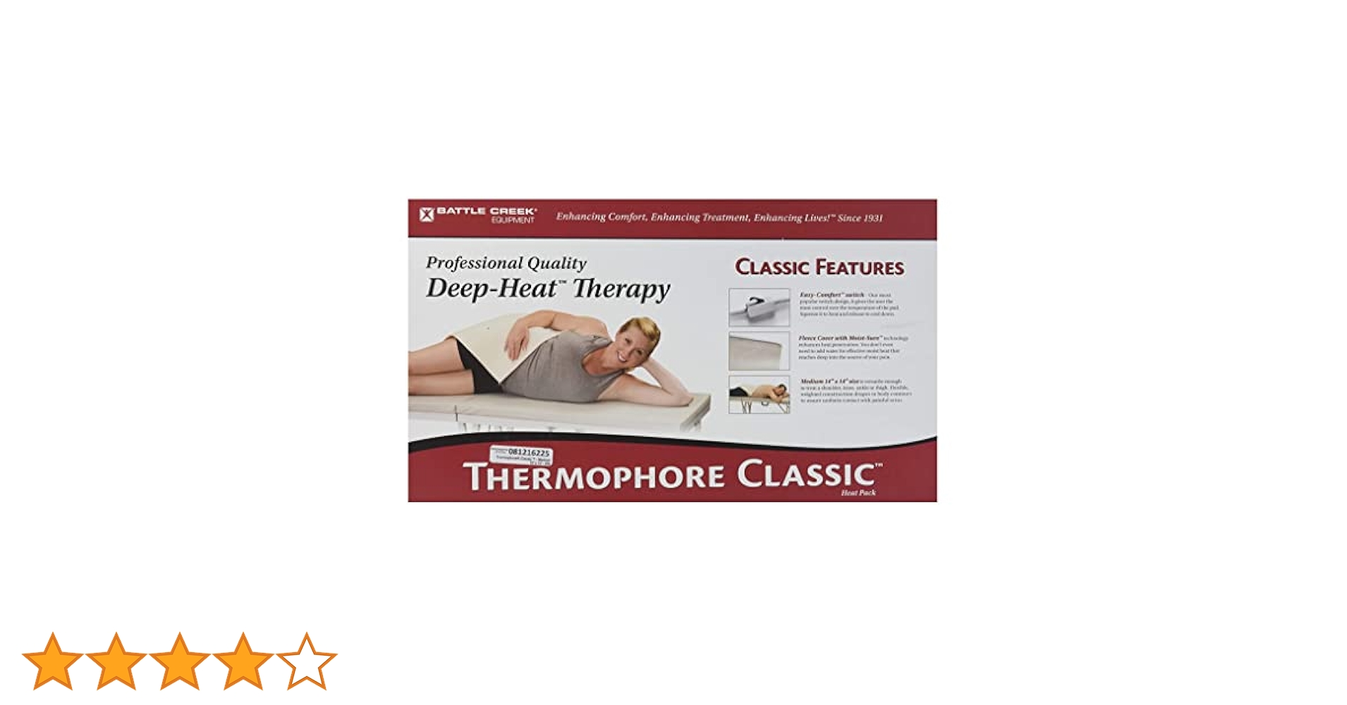 BATTLE CREEK Thermophore Classic Medium 14x14 Moist Heating Pad